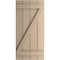 Ekena Millwork Rustic Four Board Joined Board-n-Batten Rough Cedar Faux Wood Shutters w/Z-Board, 22W x 24H, PR SHUBJZ22X24RCPR - alternate 18